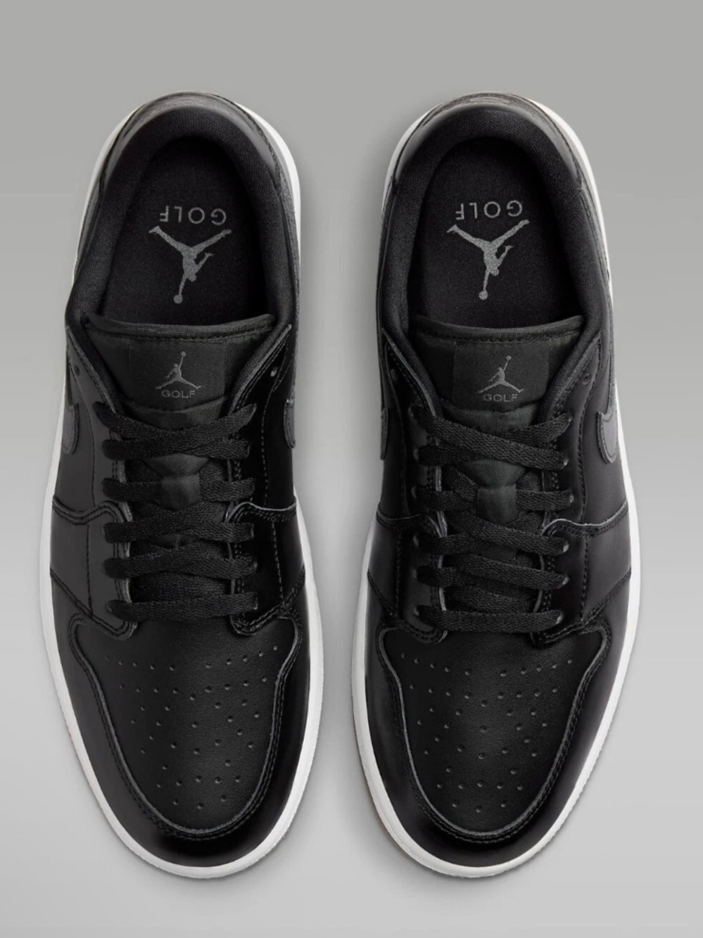 Jordan Men’s Black and Gum Low-Top Sneakers - Picture 2 of 11